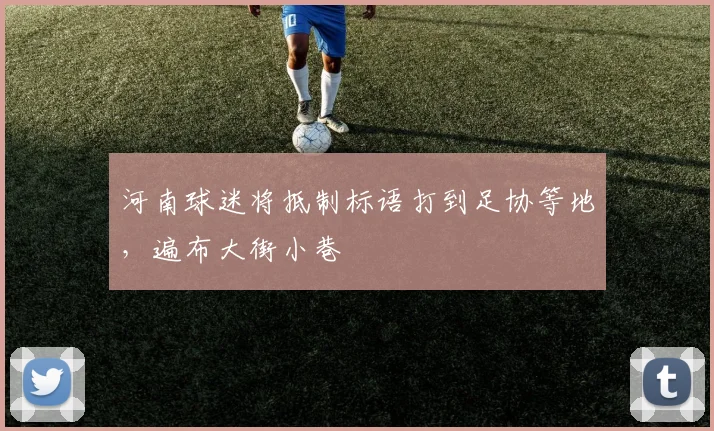 河南球迷将抵制标语打到足协等地，遍布大街小巷